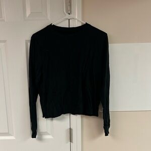 J.Crew Vintage Jersey Cropped Long Sleeve Shirt